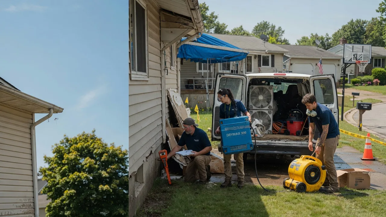 Ceiling Leak Cleanup in Bridgeport, IL near me